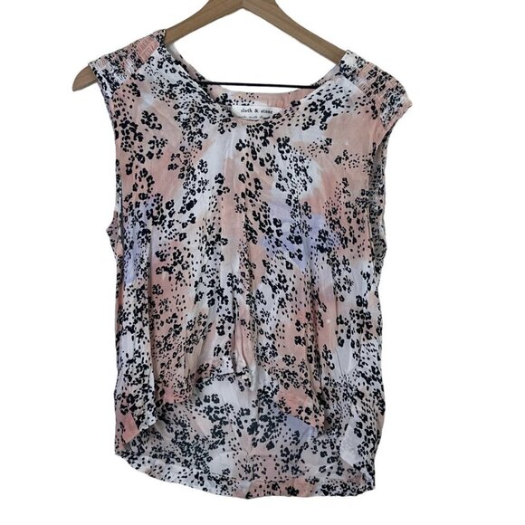Cloth & Stone for Anthropologie Leopard Print Sleeveless Top – Petite Medium - Picture 1 of 11